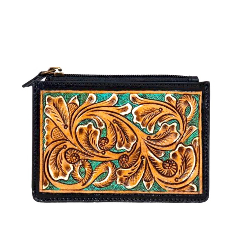 FINAL MARKDOWN! 💥Elegant Black and Tan Leather Card Holder